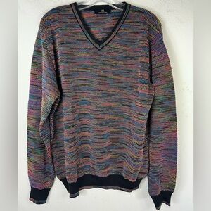 MONTECHIARO MENS SWEATER VNECK CORPCORE VNECK MADE IN Italy 52 old money